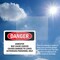 Signmission Contains Asbestos Fibers Danger Sign, Plastic, 10in W x 7in L, 2PK OS-2PACK-DS-P-710-L-2050 - alternate 6